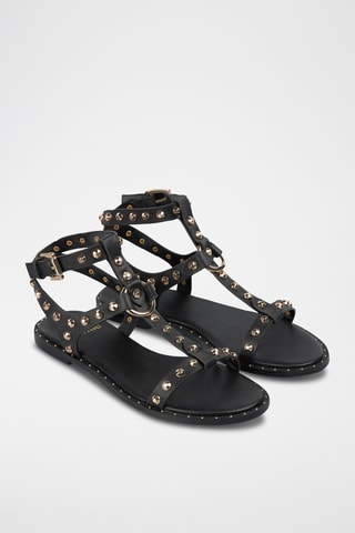 Romeinse Sandalen - Zwart