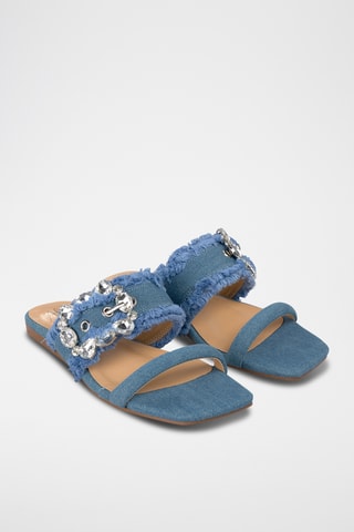 Denim Muiltjes - Blauw