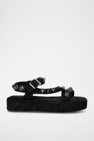 Platform Sandalen - Zwart