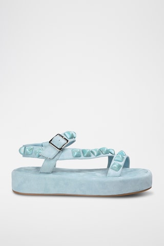 Sandali platform - Celeste