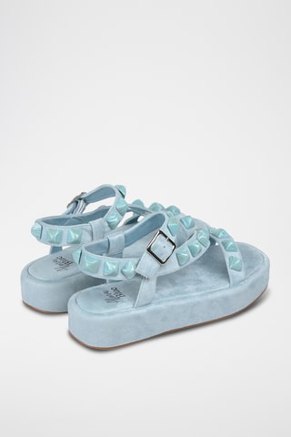 Sandali platform - Celeste