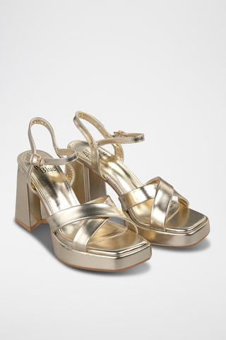Sandalen met Hak - Goudkleurig