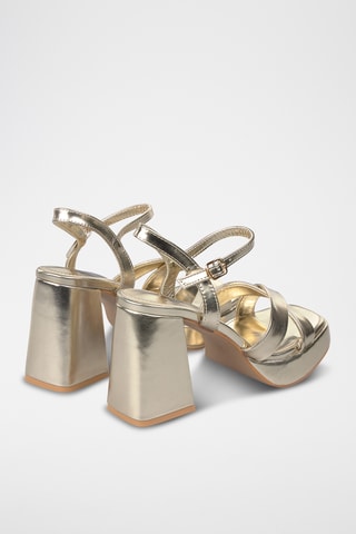 Sandalen met Hak - Goudkleurig