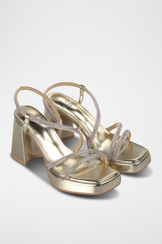 Sandalen met Hak - Goudkleurig