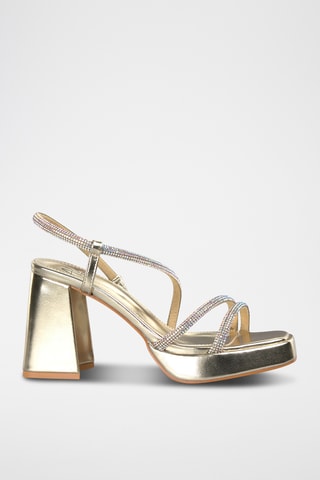 Sandalen met Hak - Goudkleurig