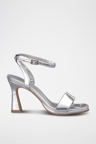 Sandalen met Hak - Zilverkleurig