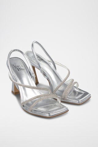 Sandalen met Hak - Zilverkleurig