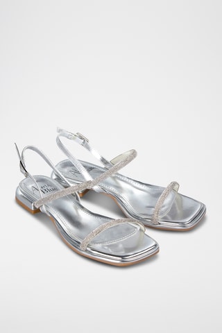Sandalen met Hak - Zilverkleurig