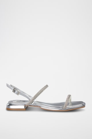 Sandalen met Hak - Zilverkleurig