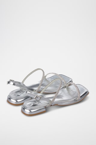 Sandalen met Hak - Zilverkleurig