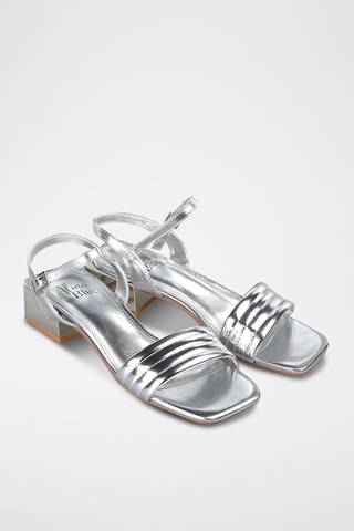 Sandalen met Hak - Zilverkleurig