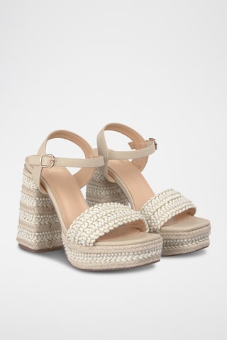 Sandalen met Hak - Ecru