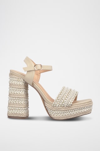 Sandalen met Hak - Ecru