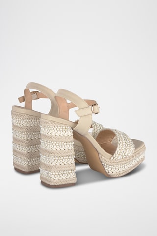 Sandalen met Hak - Ecru