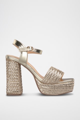 Sandalen met Hak - Goudkleurig