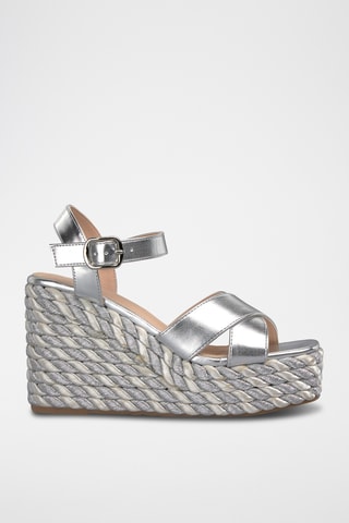Sandalen met Hak - Zilverkleurig