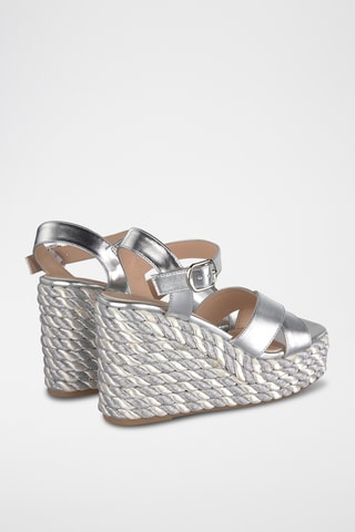 Sandalen met Hak - Zilverkleurig