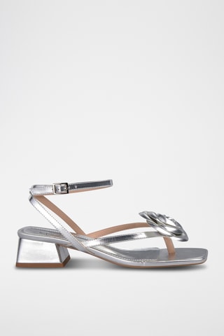 Sandalen met Hak - Zilverkleurig