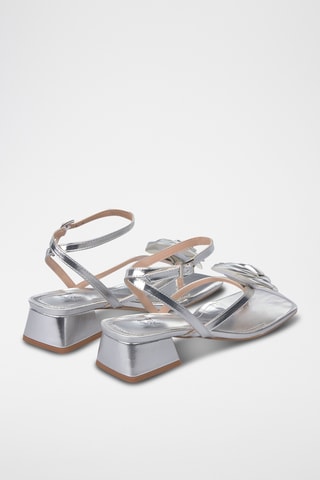 Sandalen met Hak - Zilverkleurig