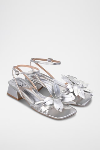 Sandalen met Hak - Zilverkleurig