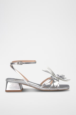 Sandalen met Hak - Zilverkleurig