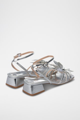Sandalen met Hak - Zilverkleurig