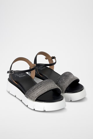 Platform Sandalen - Zwart