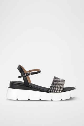 Platform Sandalen - Zwart