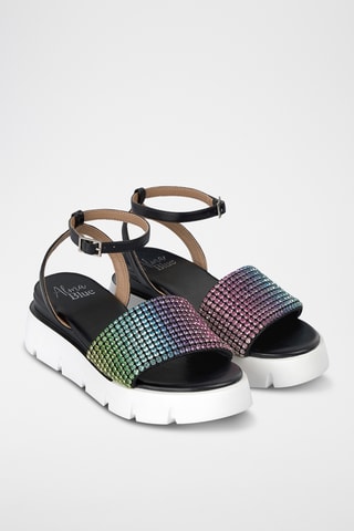Platform Sandalen - Zwart