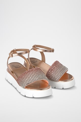 Platform Sandalen - Roségoudkleurig