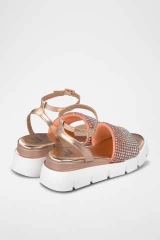 Platform Sandalen - Roségoudkleurig