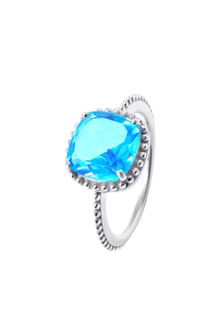 Anillo Plata y topacio