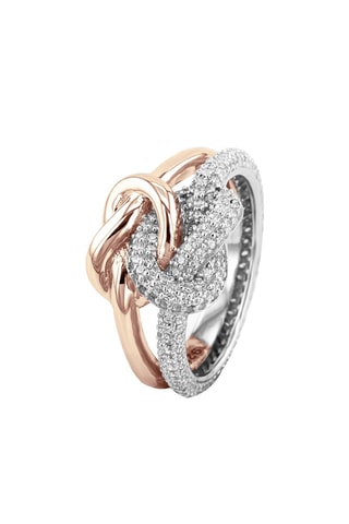 Anillo - Plata chapada en oro rosa