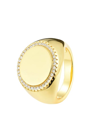 Anillo - Plata chapada en oro amarillo