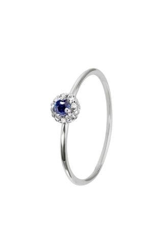 Anillo - Plata y zafiro