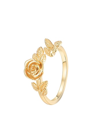 Anillo - Plata chapada en oro amarillo