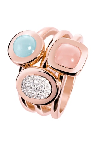 Anillo - Plata chapada en oro rosa