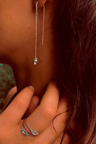 Bague - Argent et topaze