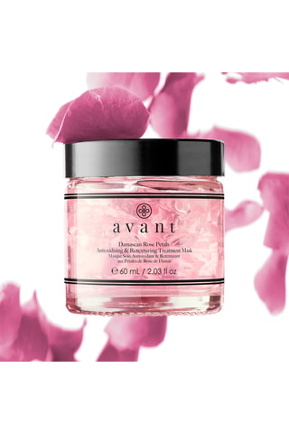 Máscara de cuidado antioxidante e restruturante com pétalas de rosa de Damas 60 ml