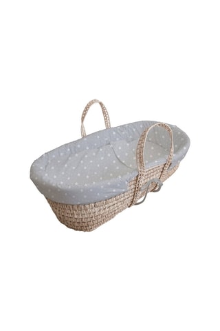 Alcofa e suporte Palme - 28 x 74 x 23 cm  - Desde o nascimento - Até 12 kg - Branco e cinzento