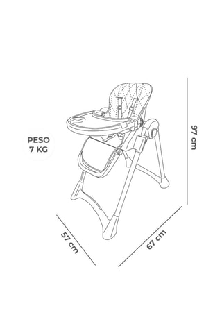 Cadeira alta Soja Triangulos - A partir dos 36 meses - Até 15 kg