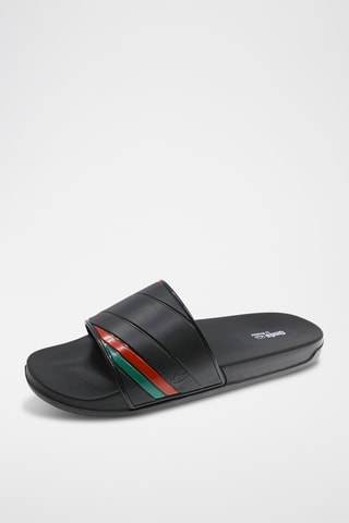 Ciabatte slider - Nero e rosso