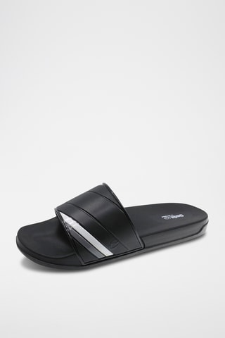 Ciabatte slider - Grigio e nero