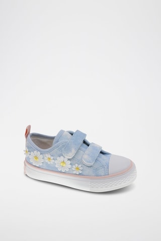 Sneakers in jeans tie and dye - Blu