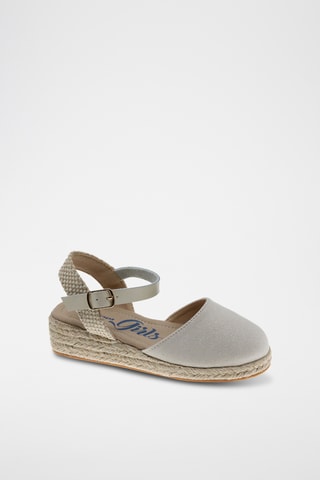 Espadrillas con zeppa - Dorato