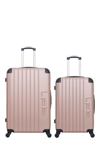 Maleta mediana y maleta grande Hambourg - 65/75 cm - Rosa dorado