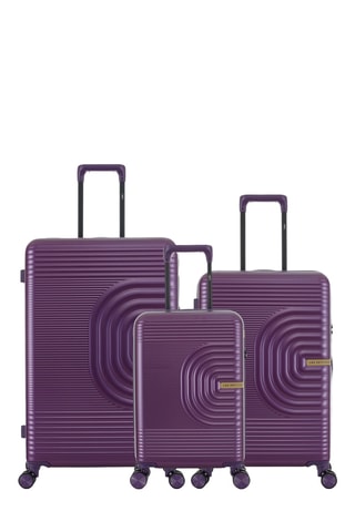 Juego de 3 maletas Celia (XS/M/L) - 55/66/76 cm - Violeta