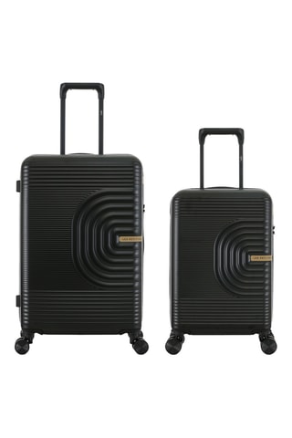 Maleta de cabina low cost y maleta mediana Celia (XS/M) - 55/66 cm - Negro
