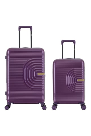 Maleta de cabina low cost y maleta mediana Celia (XS/M) - 55/66 cm - Violeta