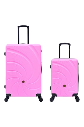 Maleta de cabina y maleta grande Serena (S/L) - 57/76,5 cm - Rosa